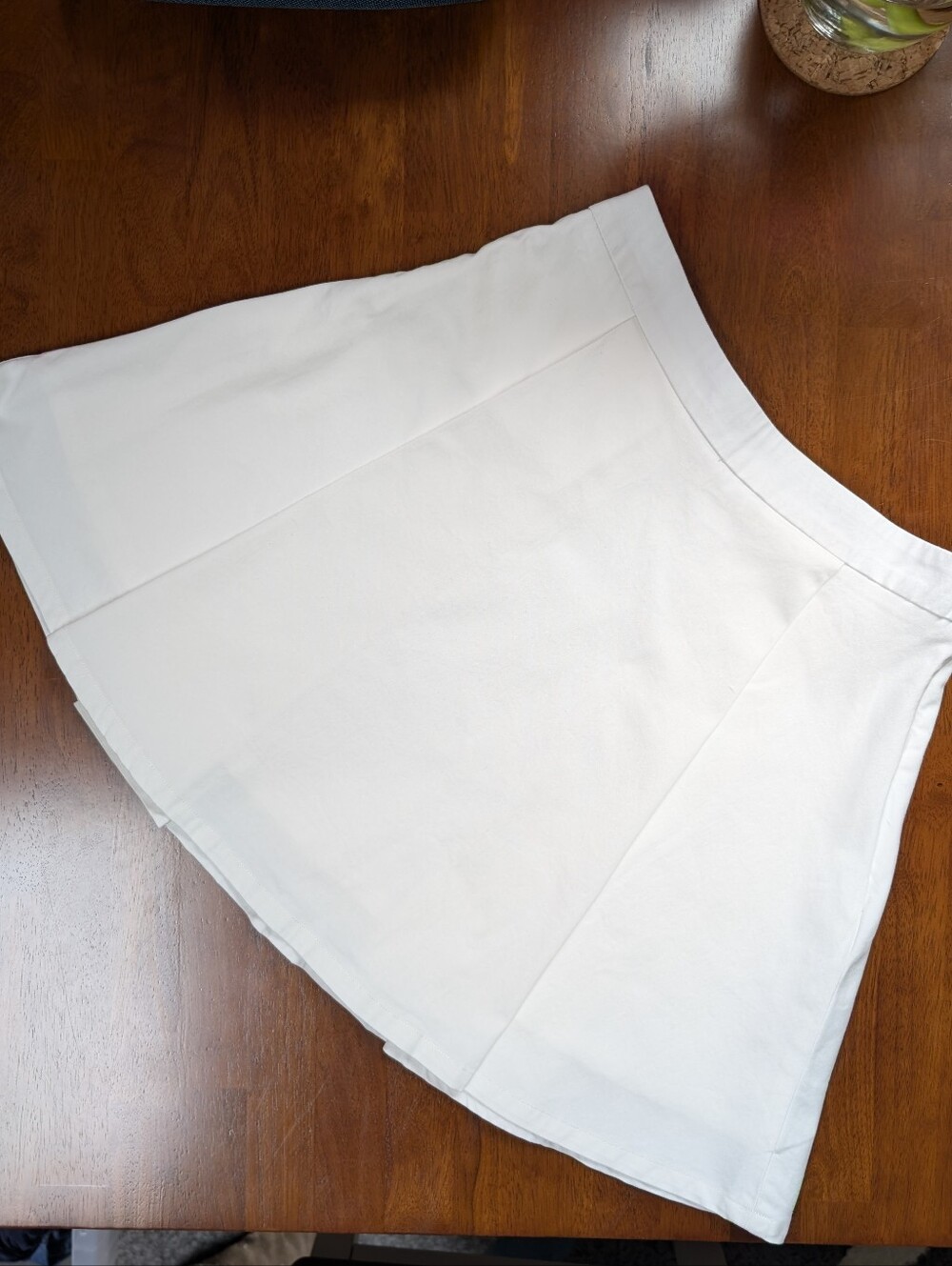 Krimson Klover Pleated Skirt Tennis Golf Cotton White Sz M (S)